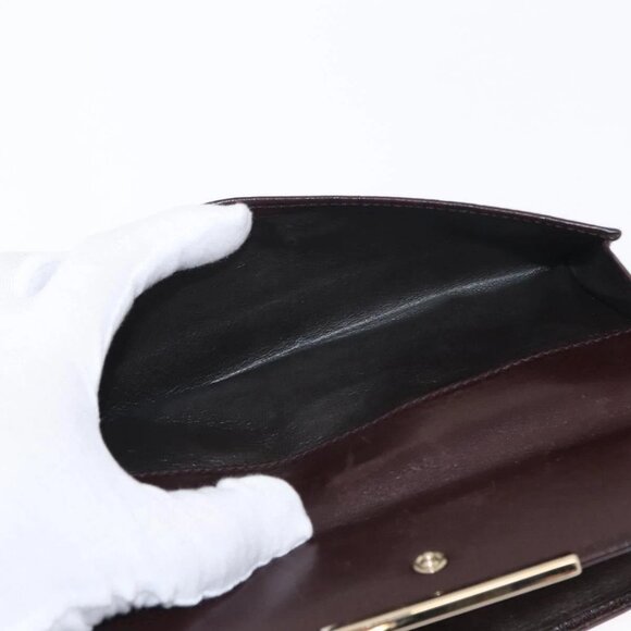 GUCCI GG Canvas Guccissima Long Wallet Leather Brown Gold - Picture 14 of 16